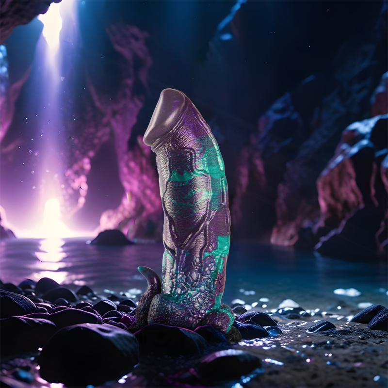 Epic - basilisk dildo doble placer escamoso tamaño grande