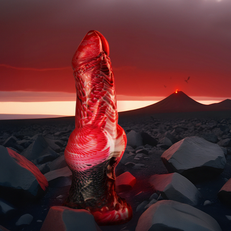 Epic - helios dildo con testículos calor y éxtasis