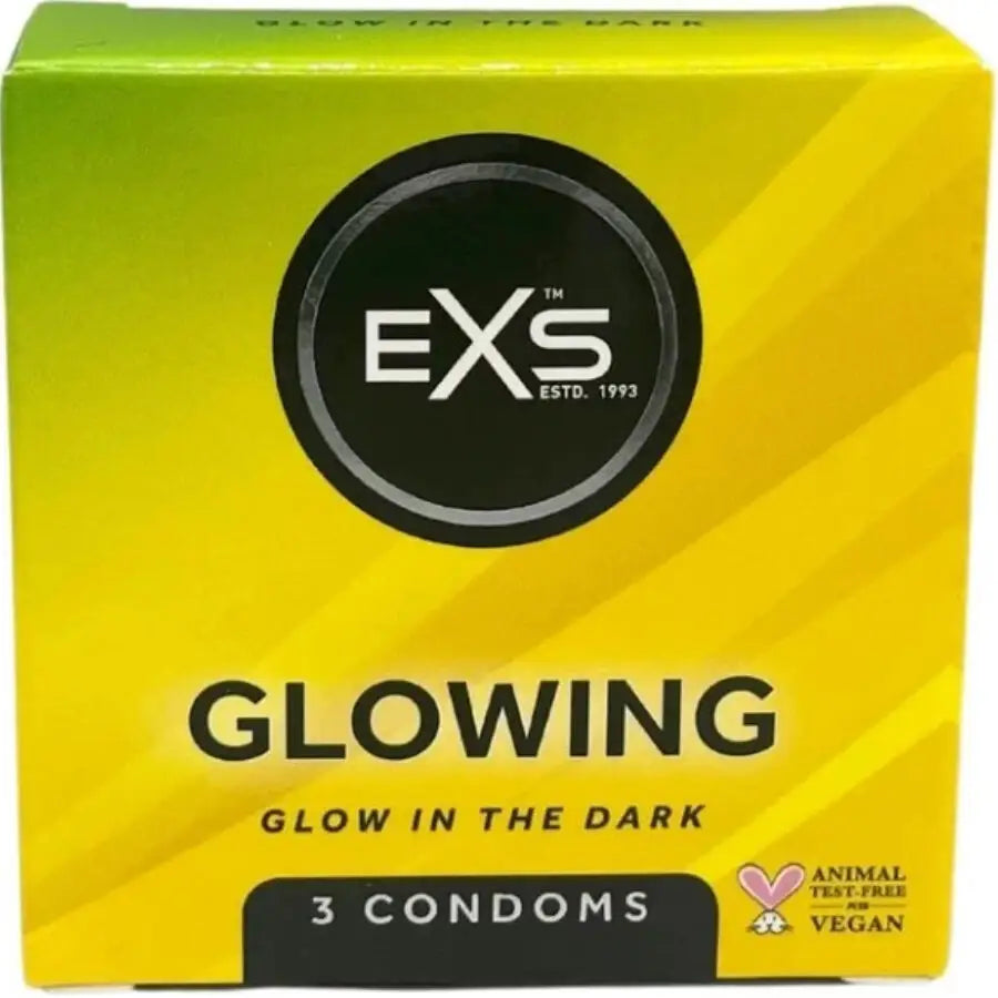 Exs condoms - glown in the dark