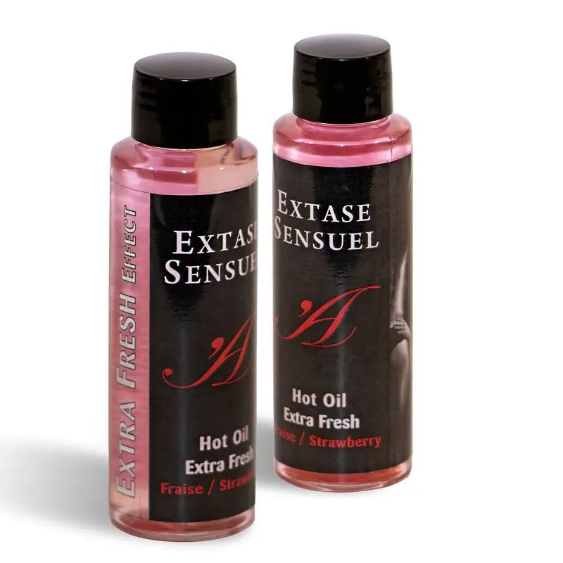 Extase sensual - aceite masaje efecto extra fresh fresa 100
