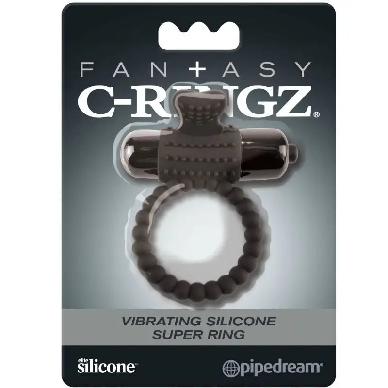 Fantasy c-ringz - anillo vibrador de silicona negro