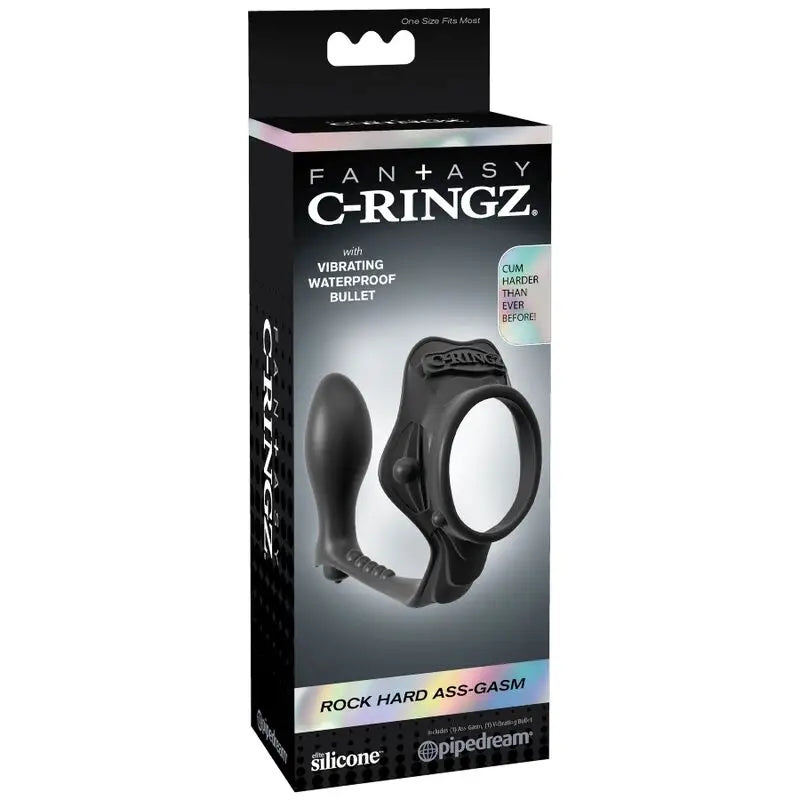 Fantasy c-ringz - rock hard anillo potenciador con plug anal