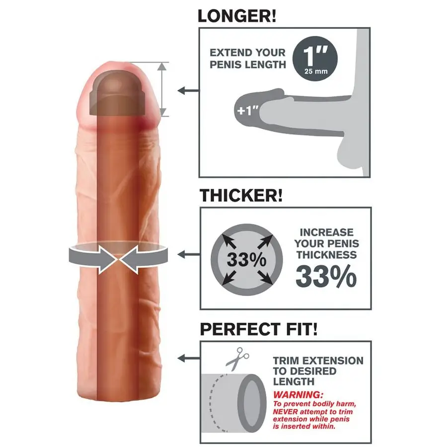 Fantasy x- tensions - perfect 1 extensión para el pene