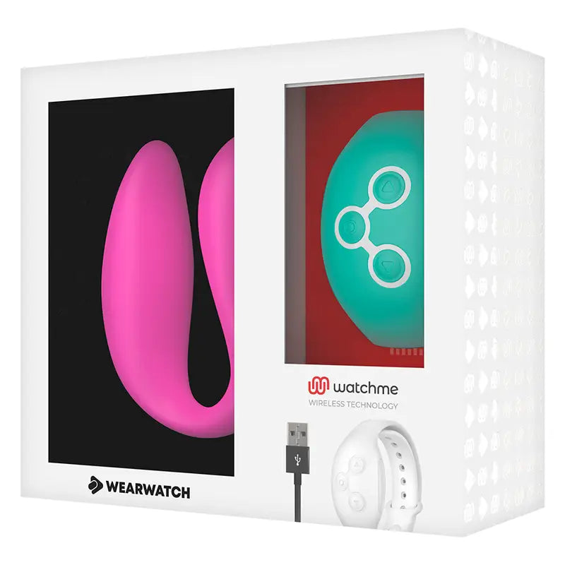 Wearwatch - vibrador dual technology watchme fucsia / agua