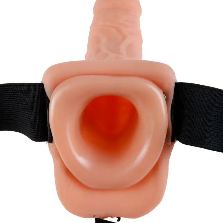 Fetish fantasy series - 9 hollow strap-on with balls 22.9cm