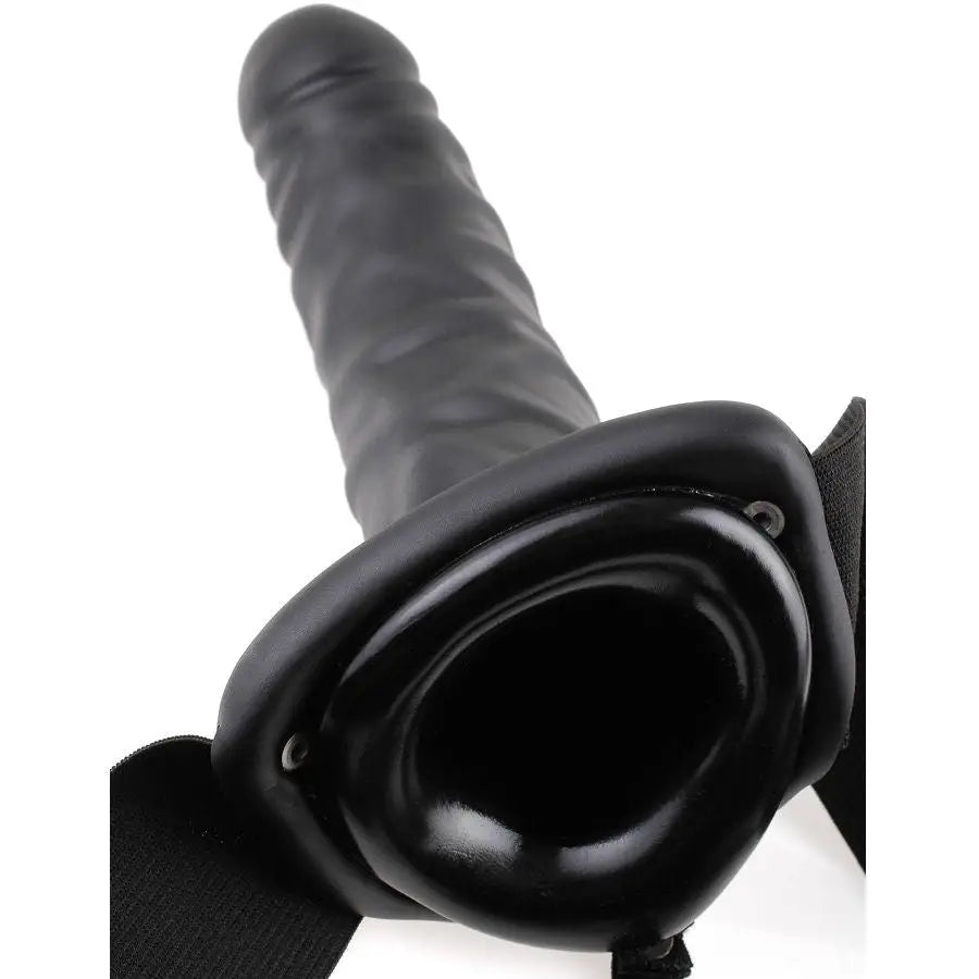 Fetish fantasy series - arnés vibrador hueco 19 cm negro