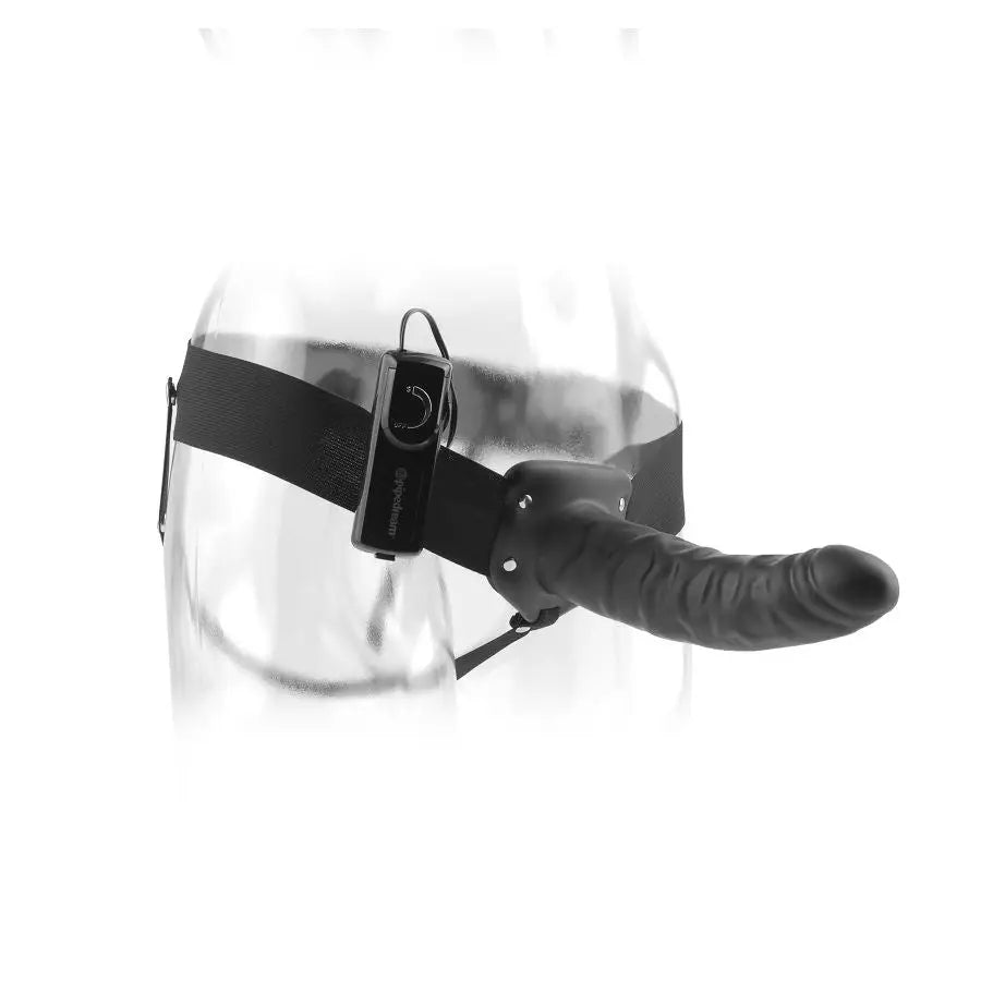 Fetish fantasy series - arnés vibrador hueco 19 cm negro