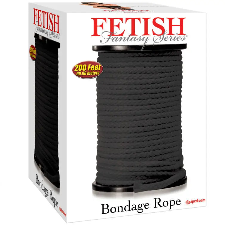 Fetish fantasy series - series bondage cuerda seda negro
