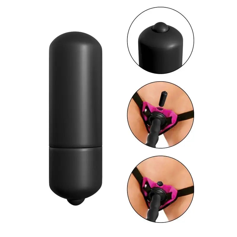 Fetish fantasy series - set de arnés vibrador lila