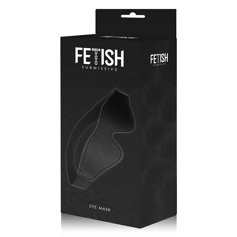 Fetish submissive - antifaz cuero vegano con forro