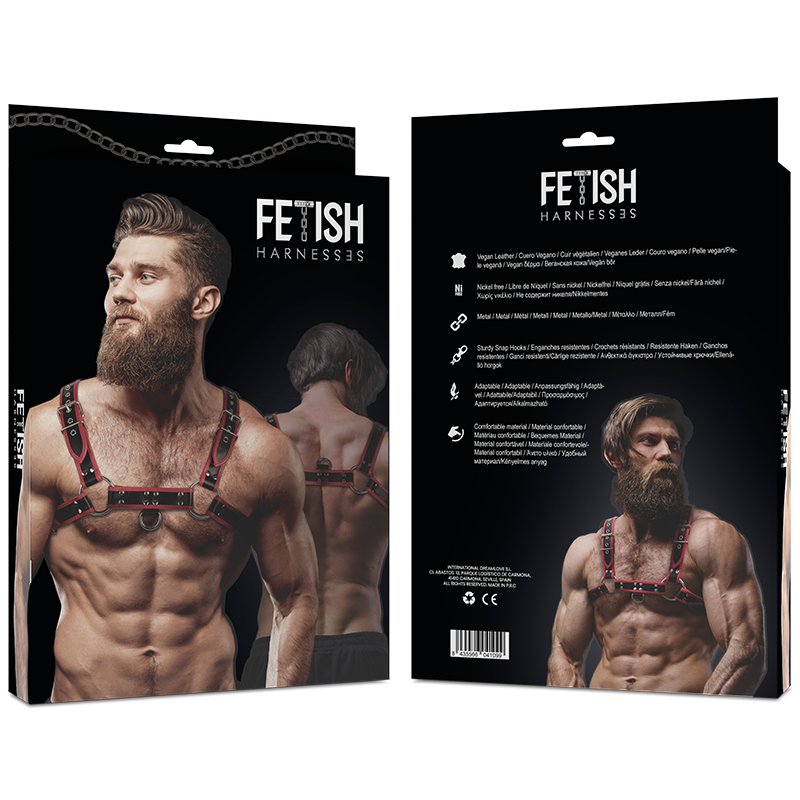 Fetish submissive attitude - arnés ecopiel pecho hombre