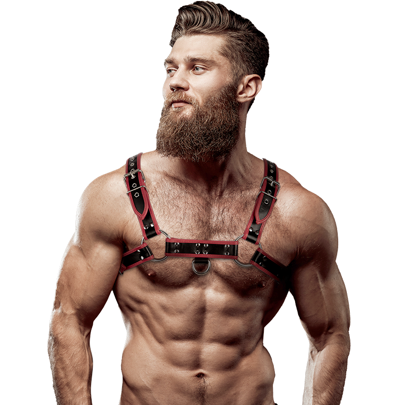 Fetish submissive attitude - arnés ecopiel pecho hombre