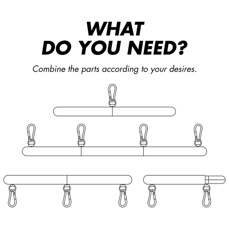 Fetish submissive bondage - barra separadora ajustable 4