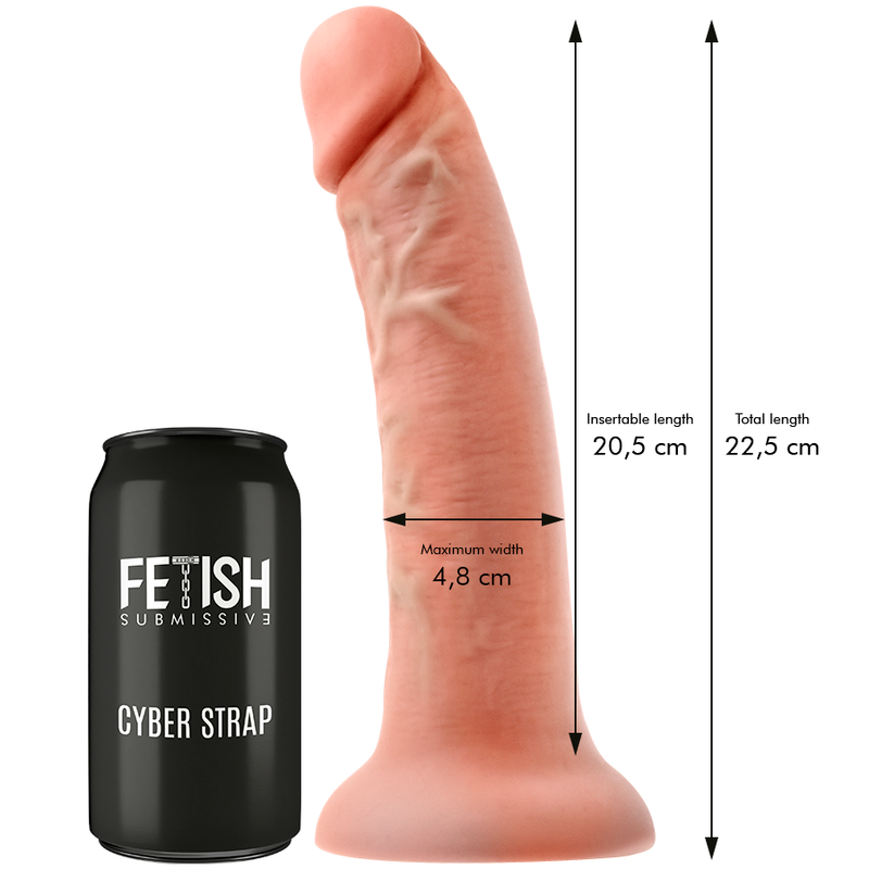 Fetish submissive cyber strap - arnés con dildo y bala