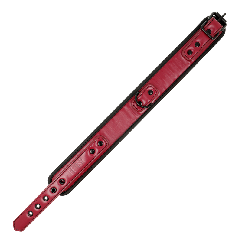 Fetish submissive dark room - collar con cadena con forro