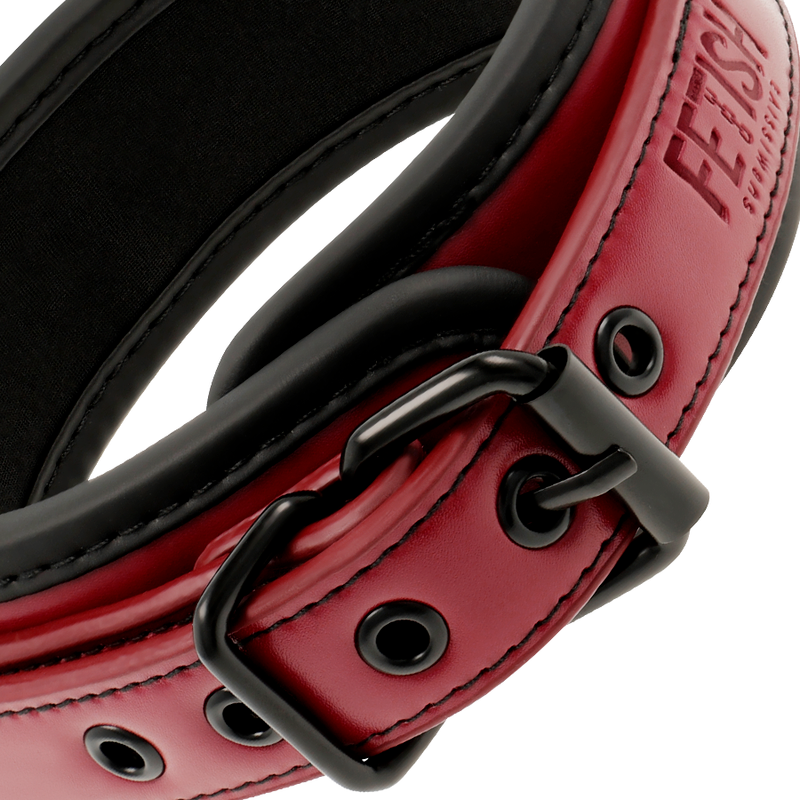 Fetish submissive dark room - collar con cadena con forro