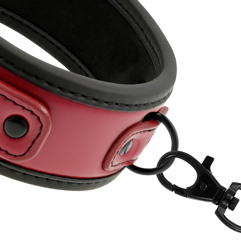 Fetish submissive dark room - collar con cadena con forro