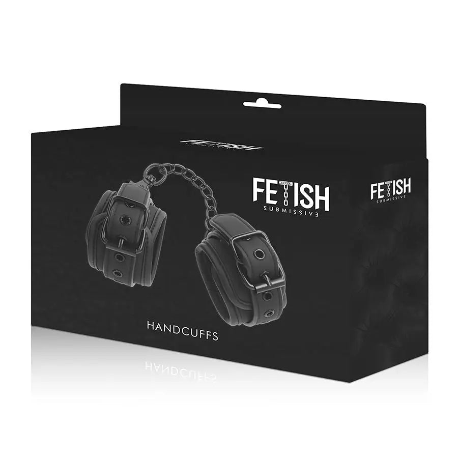 Fetish submissive - esposas cuero vegano con forro