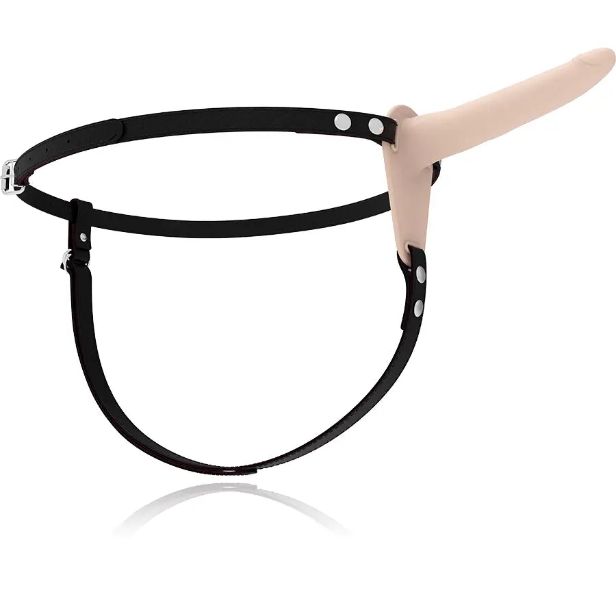 Fetish submissive harness - silicona flesh 15 cm