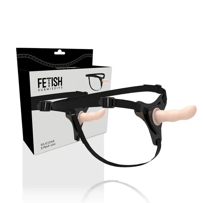 Fetish submissive harness - silicona flesh g-spot 12.5 cm