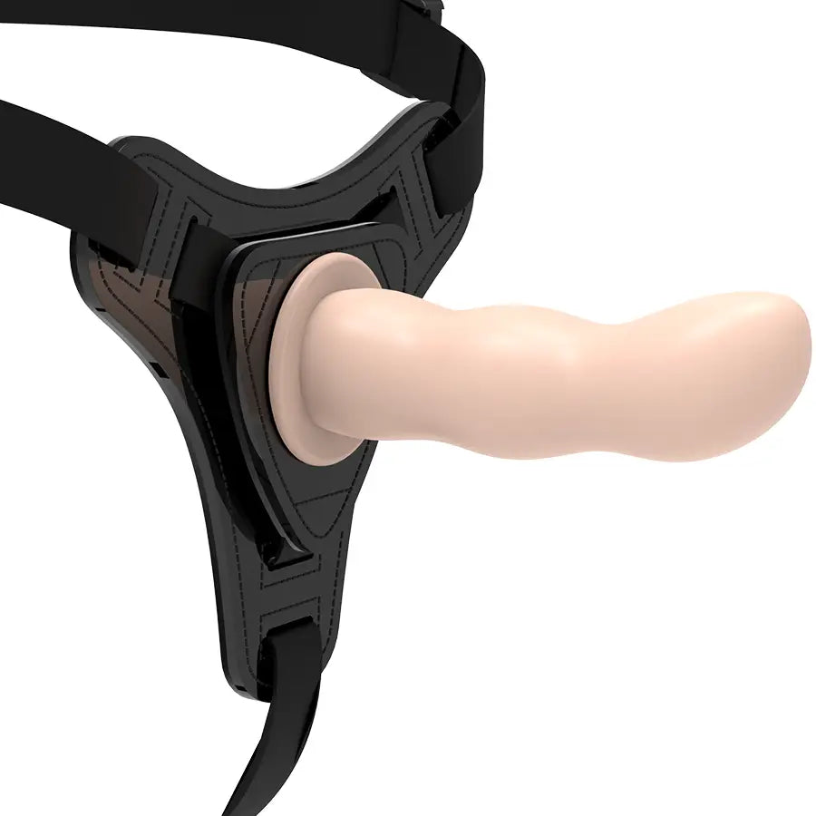 Fetish submissive harness - silicona flesh g-spot 12.5 cm