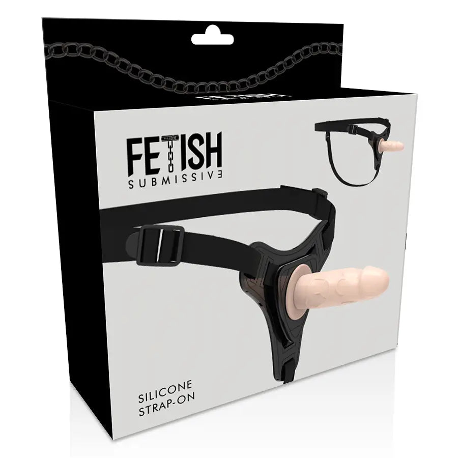 Fetish submissive harness - silicona flesh realistic 12.5 cm