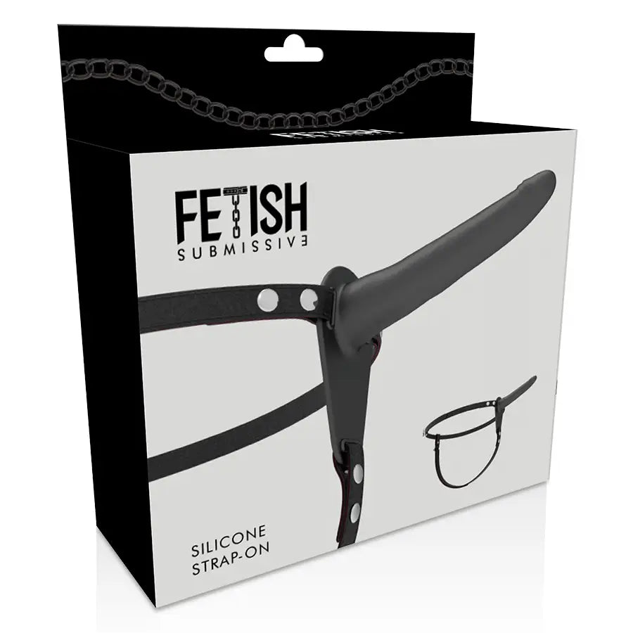 Fetish submissive harness - silicona negro 15 cm