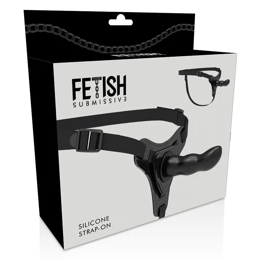 Fetish submissive harness - silicona negro g-spot 16 cm