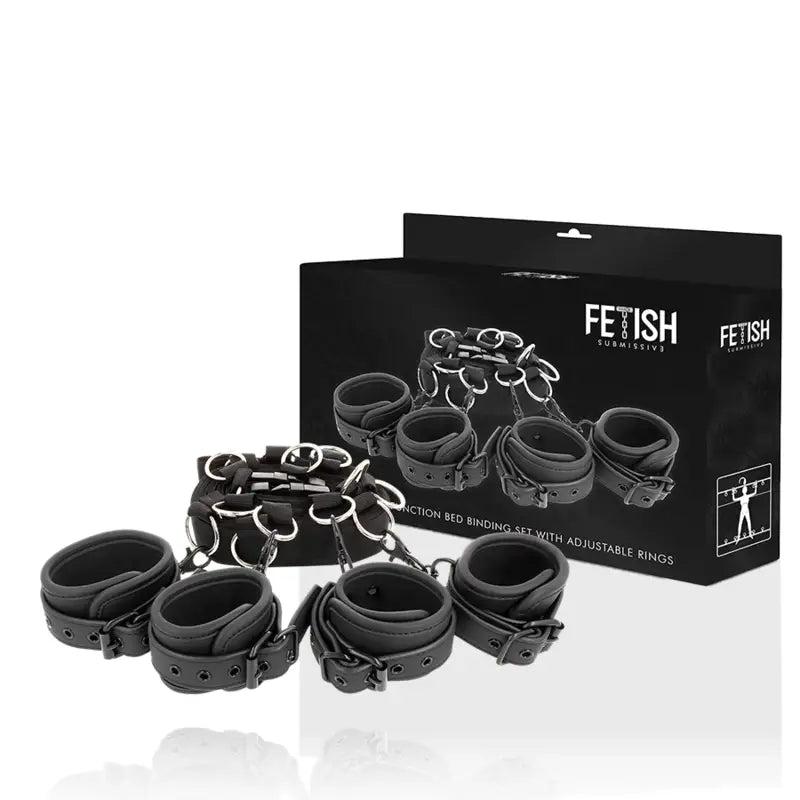 Fetish submissive - set ataduras cama luxury con forro
