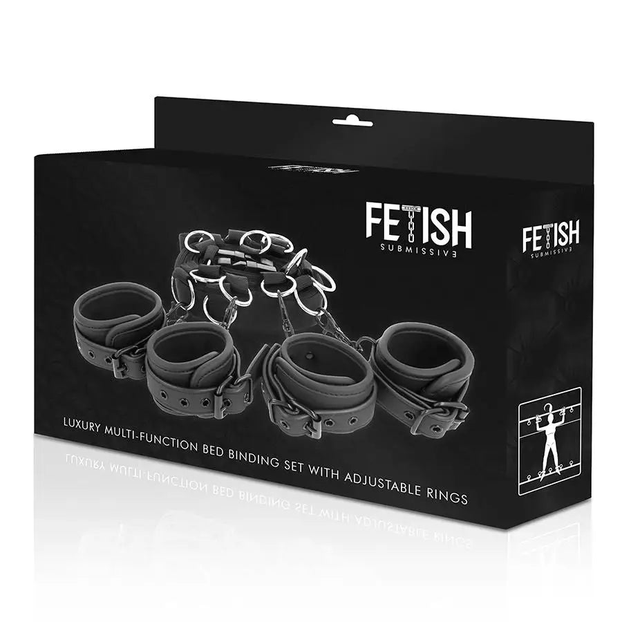 Fetish submissive - set ataduras cama luxury con forro