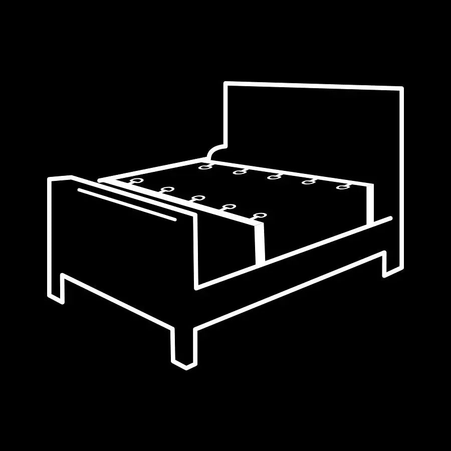 Fetish submissive - set ataduras cama luxury con forro