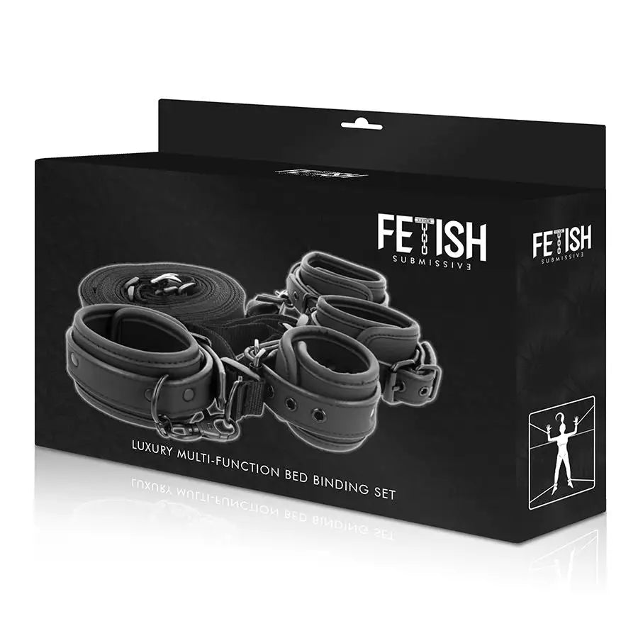 Fetish submissive - set de esposas y ataduras con forro