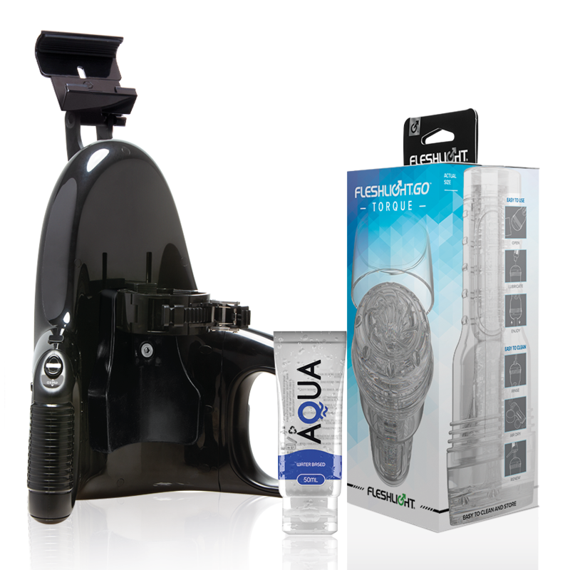 Fleshlight - go masturbador torque ice + universal launch