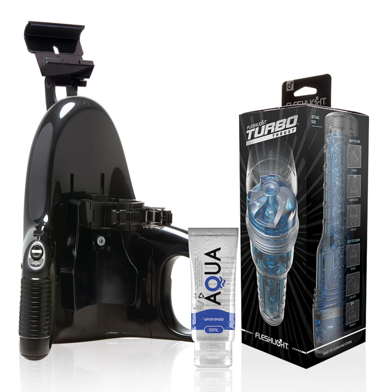 Fleshlight - turbo thrust blue ice + universal launch
