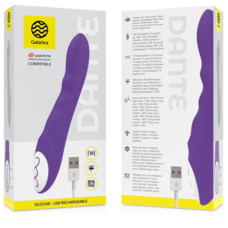 Galatea - dante vibrador lila compatible con watchme