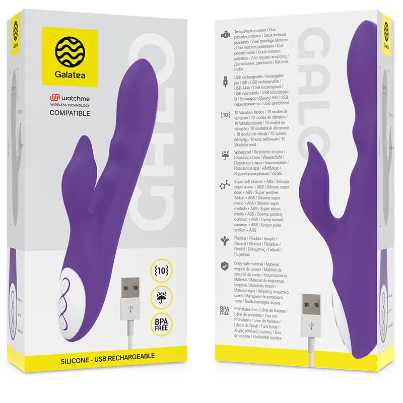 Galatea - galo vibrador lila compatible con watchme