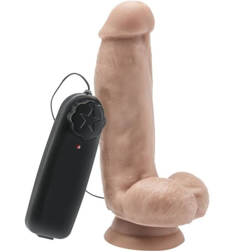 Get real - dildo 12 cm con testículos vibrador natural