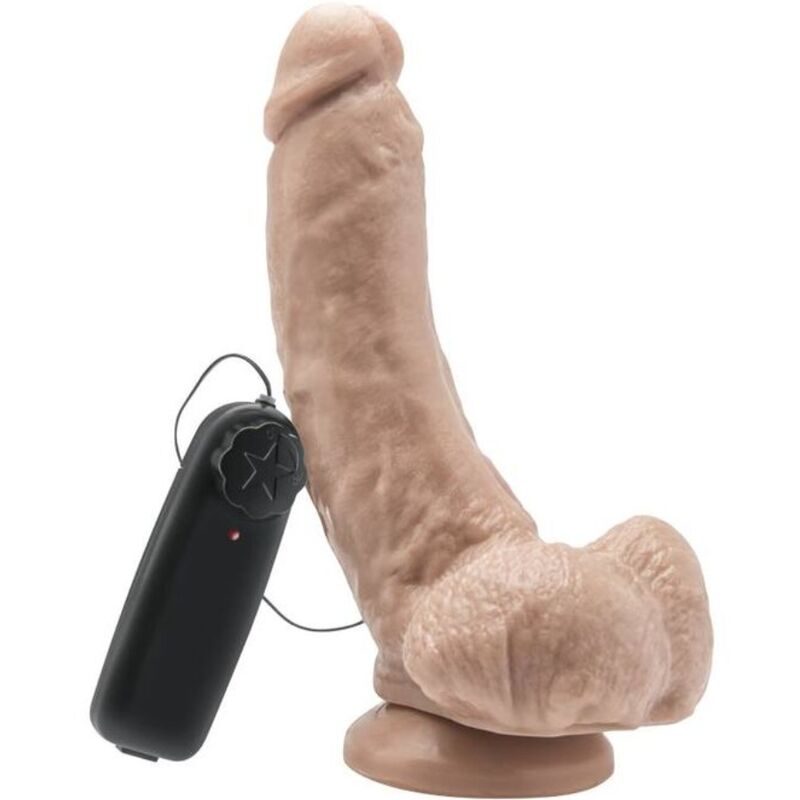 Get real - dildo 20,5 cm con testículos vibrador natural