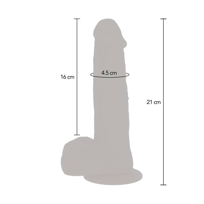 Get real - dildo vibrador con bolas giratorias natural