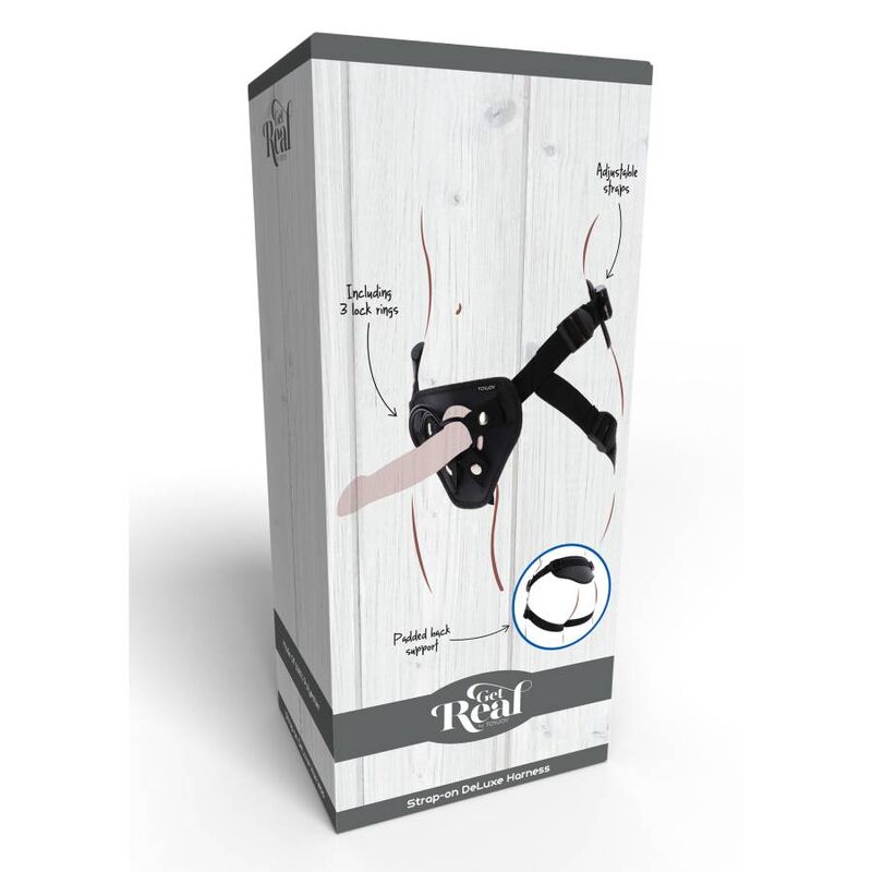 Get real - strap-on deluxe harnés negro