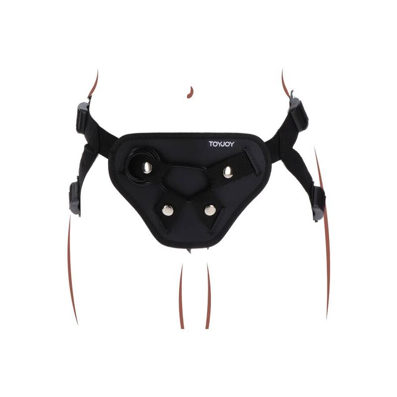 Get real - strap-on deluxe harnés negro
