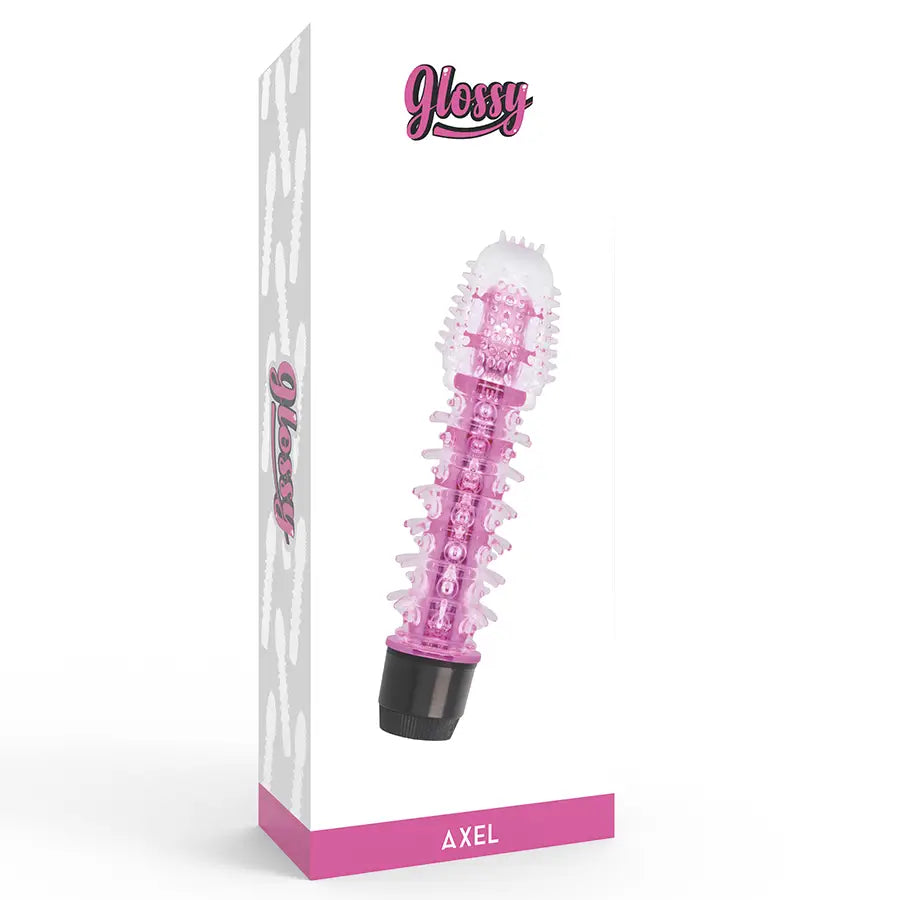 Glossy - axel vibrador rosa