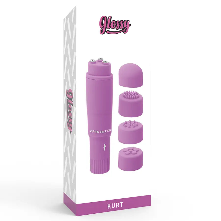 Glossy - pocket kurt masajeador lila