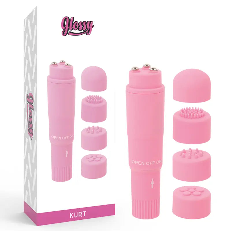 Glossy - pocket kurt masajeador rosa