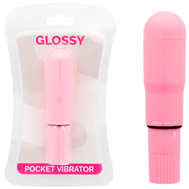 Glossy - pocket vibrador rosa