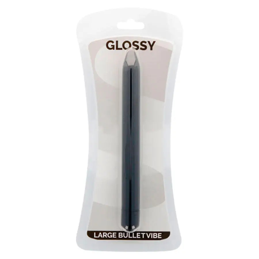 Glossy - slim vibrador negro