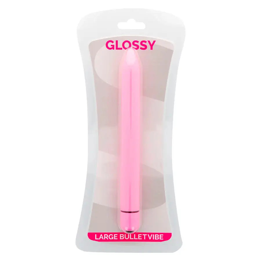 Glossy - slim vibrador rosa