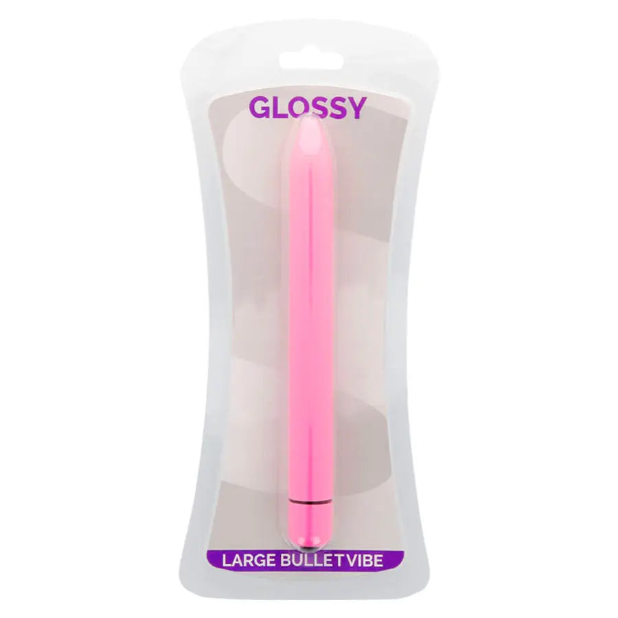 Glossy - slim vibrador rosa intenso