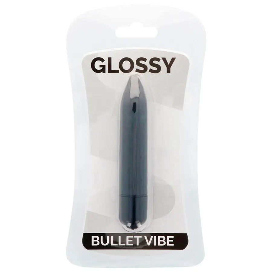 Glossy - thin vibrador negro