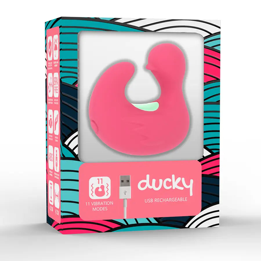 Happy loky - dedal pato estimulador de silicona recargable